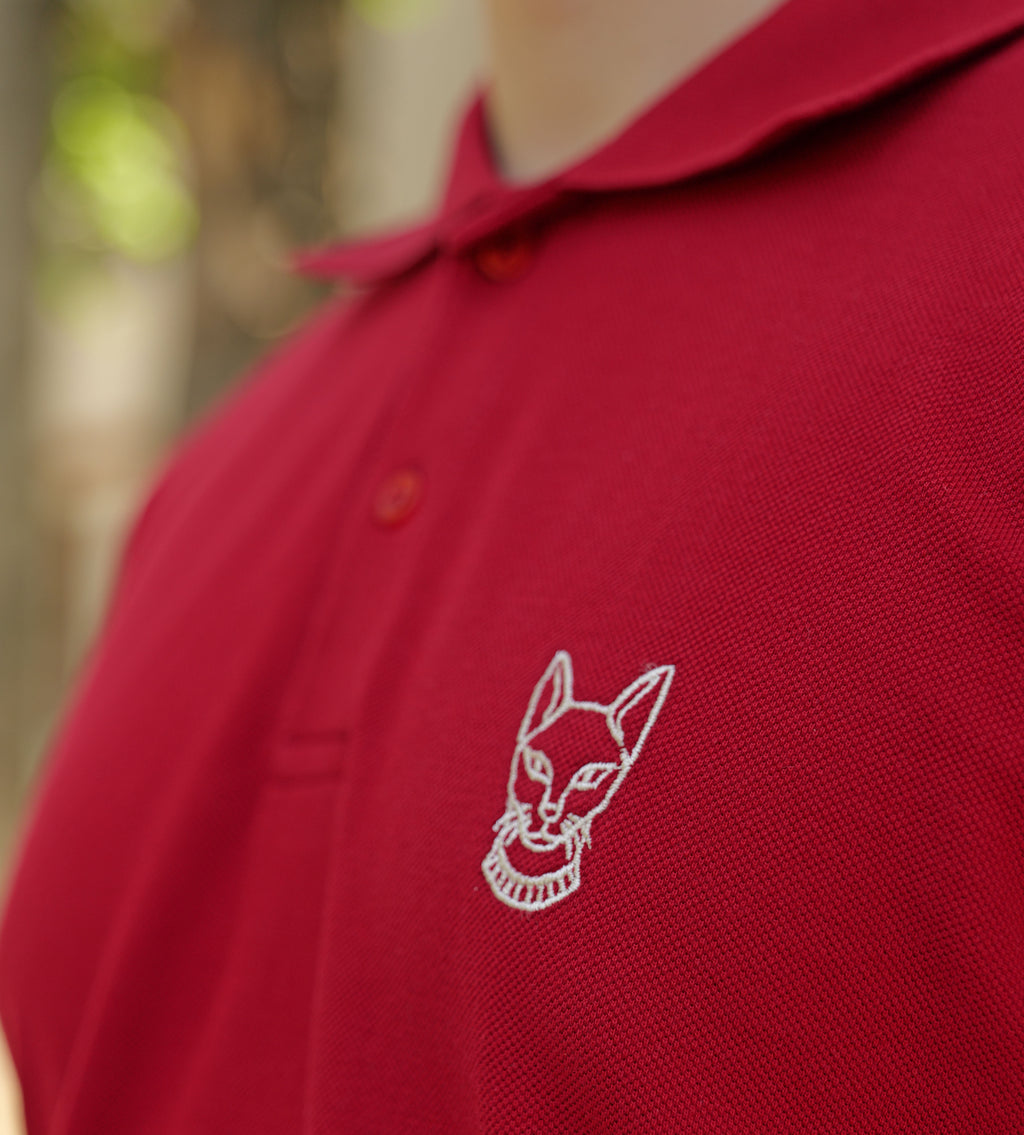 Erkek Slim Fit Bordo Polo Tişört – %100 Pamuk, Şık ve Rahat